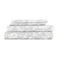 Gray Garden 4-pc. King Sheet Set