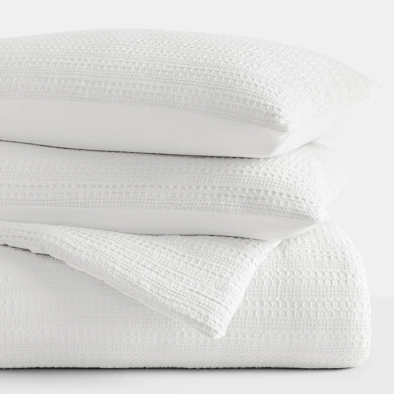 White Waffle Ultra-Soft 3-pc. King Comforter Set