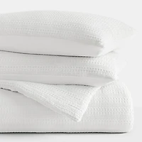 White Waffle Ultra-Soft 3-pc. King Comforter Set