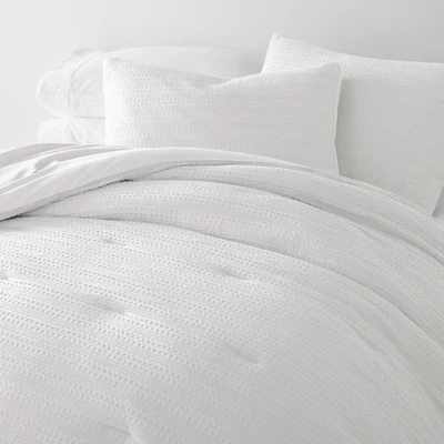 White Waffle Ultra-Soft 3-pc. King Comforter Set