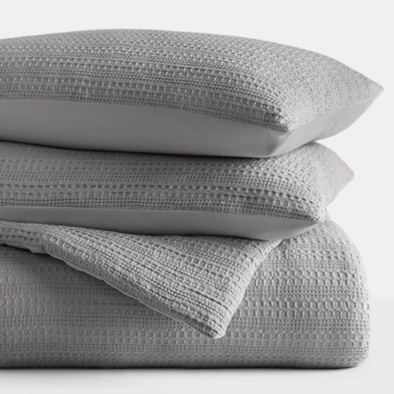 Fog Waffle Ultra-Soft 3-pc. Twin Comforter Set