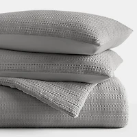 Fog Waffle Ultra-Soft 3-pc. Twin Comforter Set