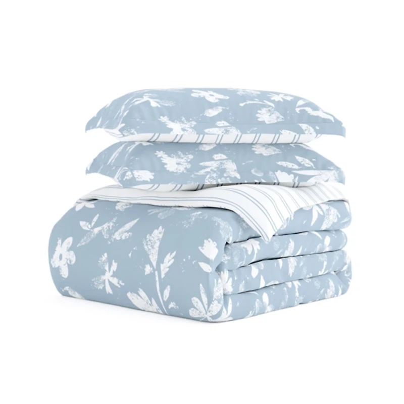 Blue Garden Farmhouse 3-pc. King Duvet Cover Set