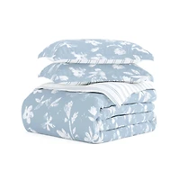 Blue Garden Farmhouse 3-pc. King Duvet Cover Set