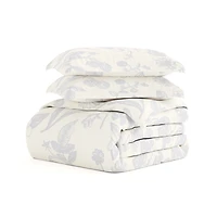 Blue Botanical 2-pc. Twin Duvet Cover Set