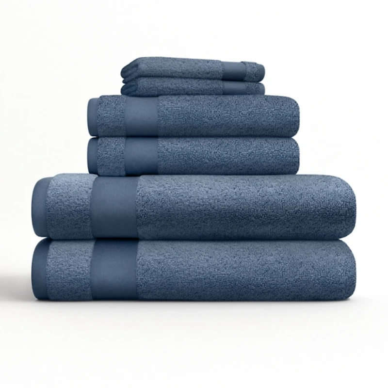 Navy 6-pc. Essential Cotton Bath Towels