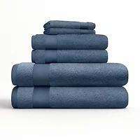 Navy 6-pc. Essential Cotton Bath Towels