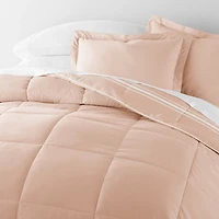 Rose Striped Reversible 3-pc. King Comforter Set