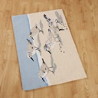 Sandpipers Hooked Wool Accent Rug