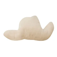 Cowboy Hat Shaped Hooked Wool Pillow