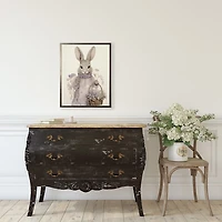 Lavender Easter Bunny Framed Art Print