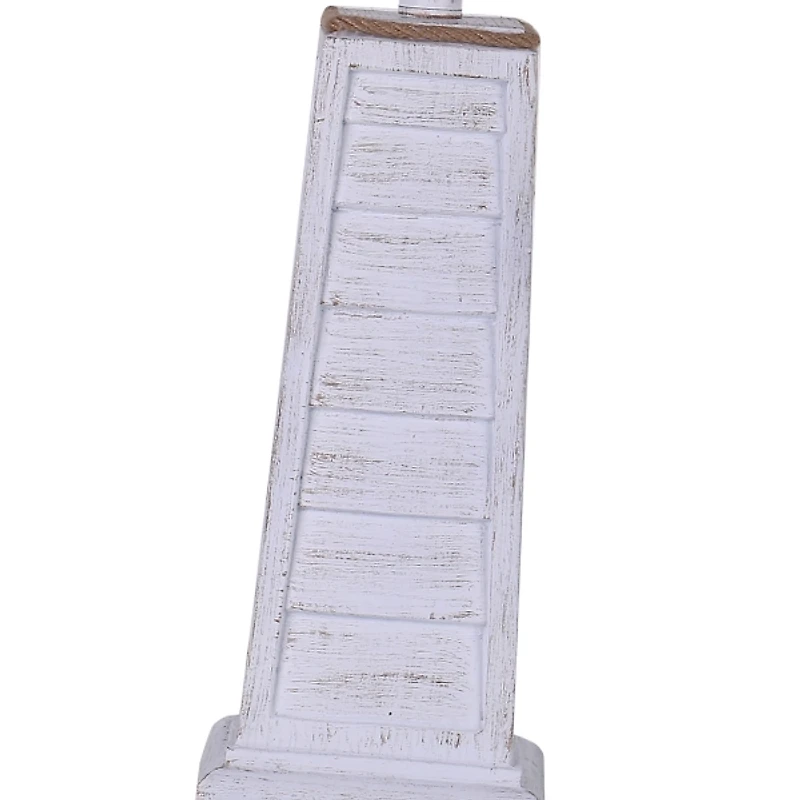 White Louvered Shutter Table Lamps, Set of 2