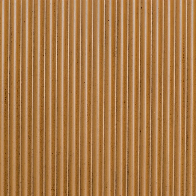 Natural Fluted Hexagon Coffee Table