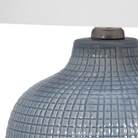 Light Blue Aria Table Lamps, Set of 2