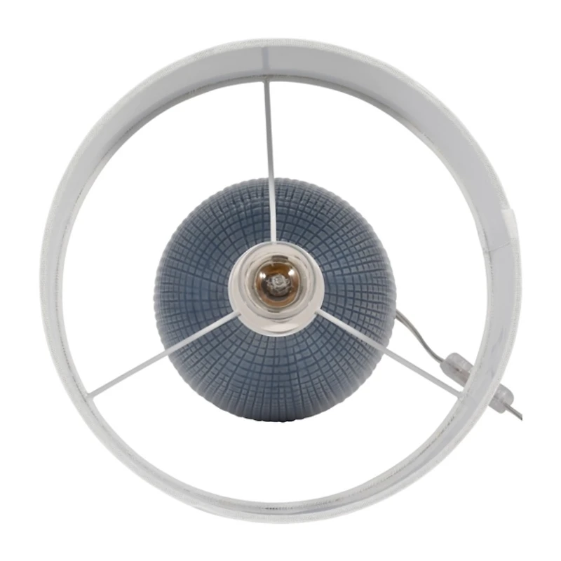 Light Blue Aria Table Lamps, Set of 2