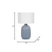 Light Blue Aria Table Lamps, Set of 2