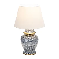 Blue and Gold Chinoiserie Table Lamp