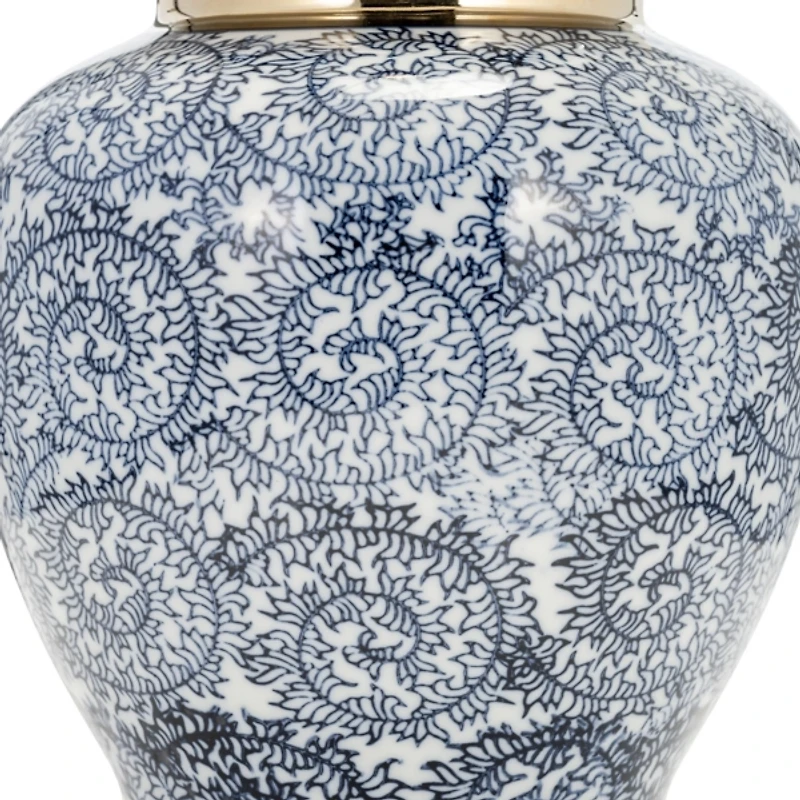 Blue and Gold Chinoiserie Table Lamp