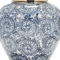 Blue and Gold Chinoiserie Table Lamp