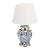 Blue and Gold Chinoiserie Table Lamp