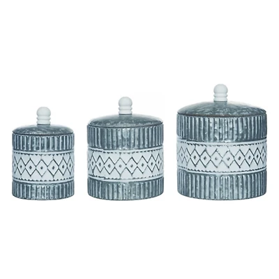 Blue Spring Nesting Canisters, Set of 3