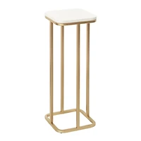 Gold and White Credele Accent Table