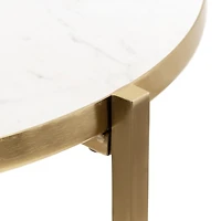 Round Gold Aguilar Accent Table