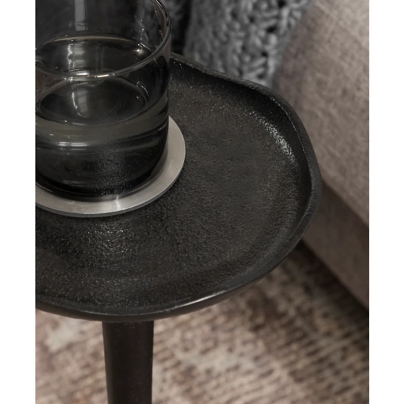 Black Metal Alicia Accent Table