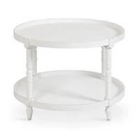 Round White Bellport Coffee Table