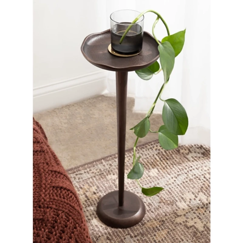 Bronze Metal Alicia Accent Table