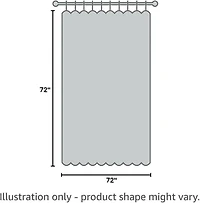 White Ruffle Hope Shower Curtain