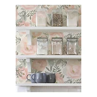 Pink Watercolor Roses Peel & Stick Wallpaper