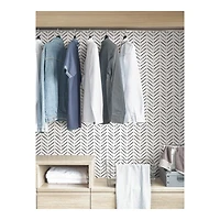 Black & White Chevron Peel & Stick Wallpaper