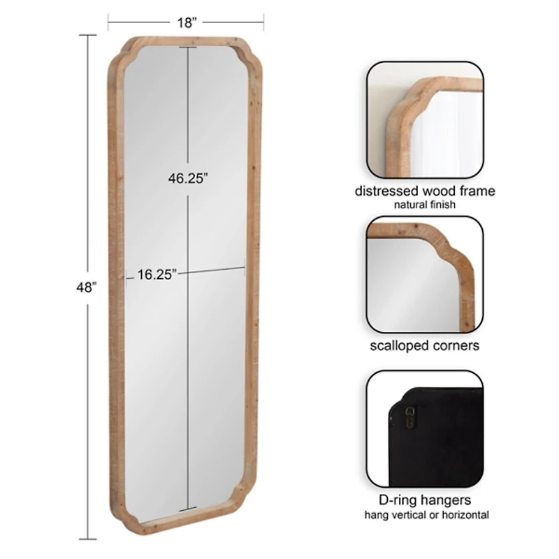 Natural Wood Marston Wall Mirror