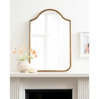 Gold Scalloped Arch Fellows Wall Mirror