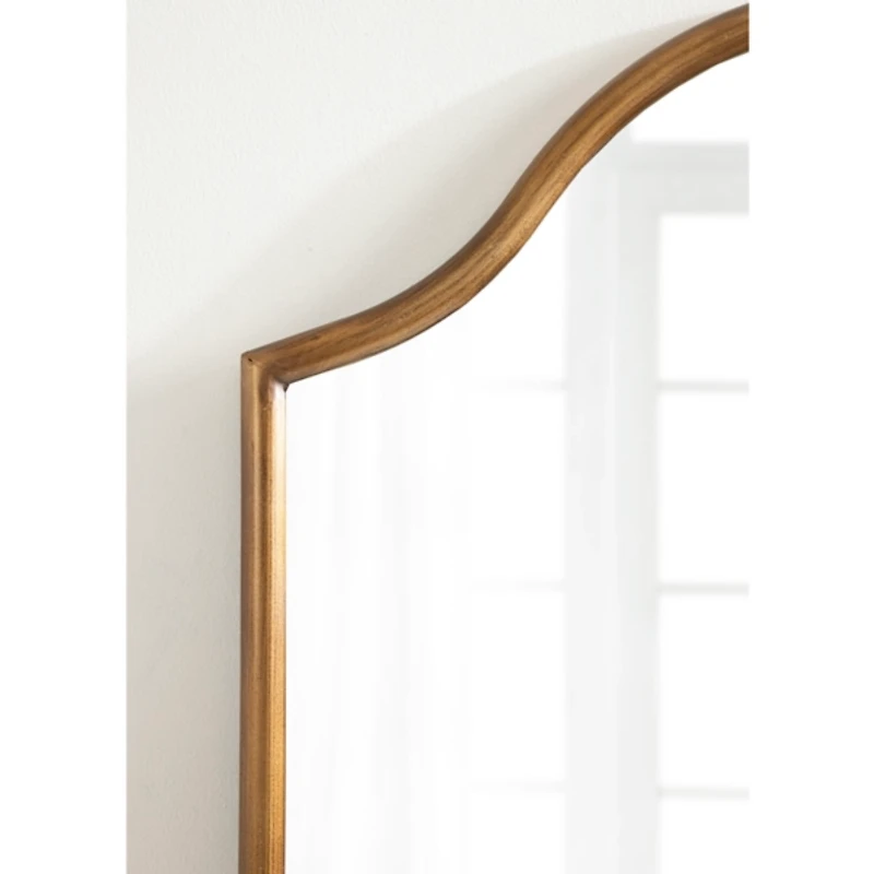 Gold Scalloped Arch Fellows Wall Mirror