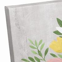 Personalized Monogram Bunny Canvas Art Print