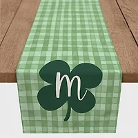 Clover Personalized Monogram Table Runner, 72 in.