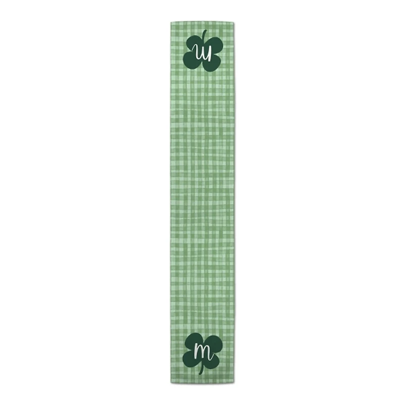 Clover Personalized Monogram Table Runner, 90 in.