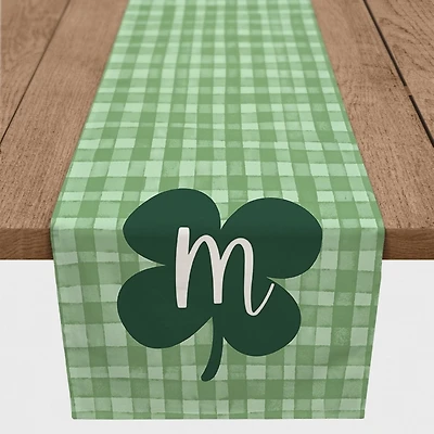 Clover Personalized Monogram Table Runner, 90 in.