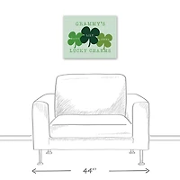 Personalized Lucky Charms Canvas Wall Plaque