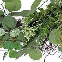 Eucalyptus Leaves and Baby's Breath Wreath