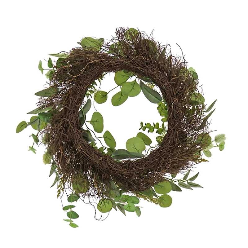 Eucalyptus Leaves and Baby's Breath Wreath