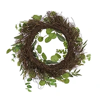 Eucalyptus Leaves and Baby's Breath Wreath