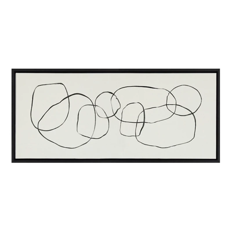 Sylvie Dancing Circles Canvas Art Print