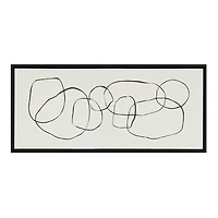 Sylvie Dancing Circles Canvas Art Print