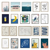 Sylvie Dancing Circles Canvas Art Print