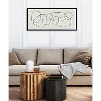 Sylvie Dancing Circles Canvas Art Print