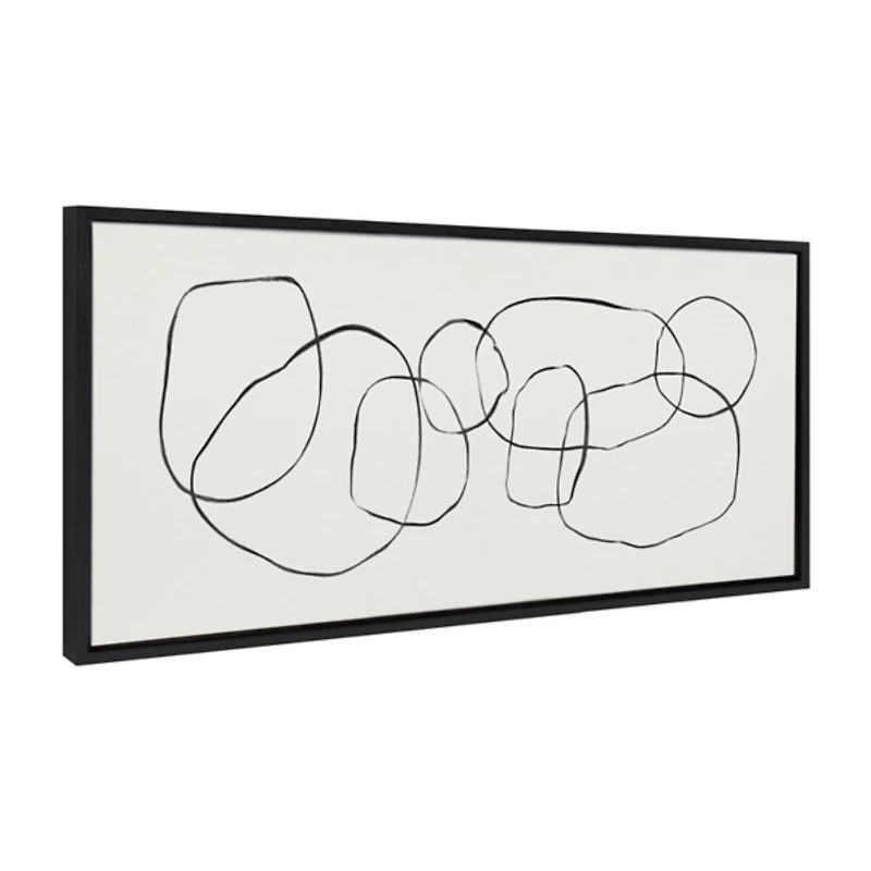 Sylvie Dancing Circles Canvas Art Print