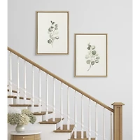 Eucalyptus Sprigs Framed Canvas Prints, Set of 2